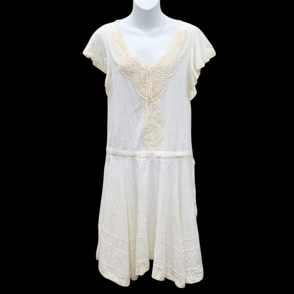 2/$20 Y2K Victorian Style White One Piece Dress Size: XS
